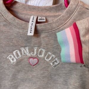 Janie and Jack Bonjour sweatshirt (girls)